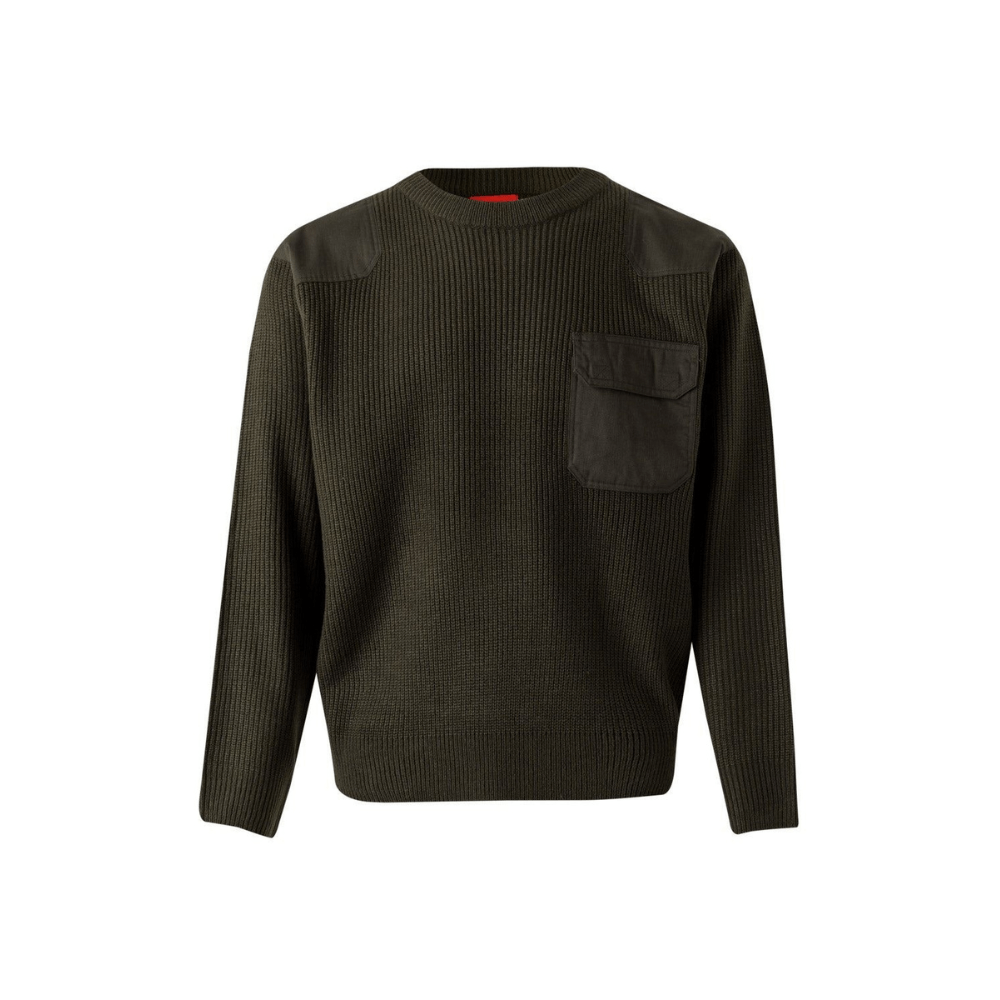 100 VELILLA - Jersey punto grueso con cuello redondo