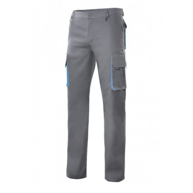 103004 VELILLA - Pantalón bicolor multibolsillos