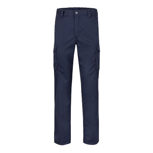 [1147] 103005S VELILLA - Pantalón stretch multibolsillos (AZUL NAVY, 34)