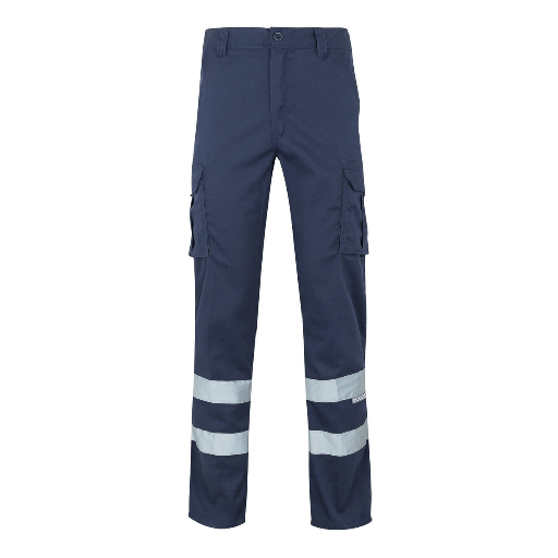 [1819] 103014S VELILLA - Pantalón stretch multibolsillos con cintas (AZUL NAVY, 34)