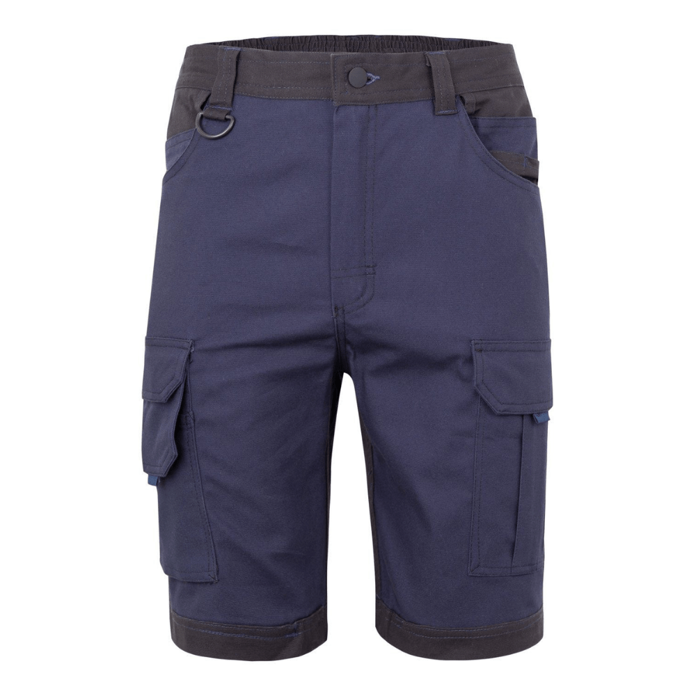 103029S VELILLA - Bermudas canvas stretch bicolor con bolsillos flotantes