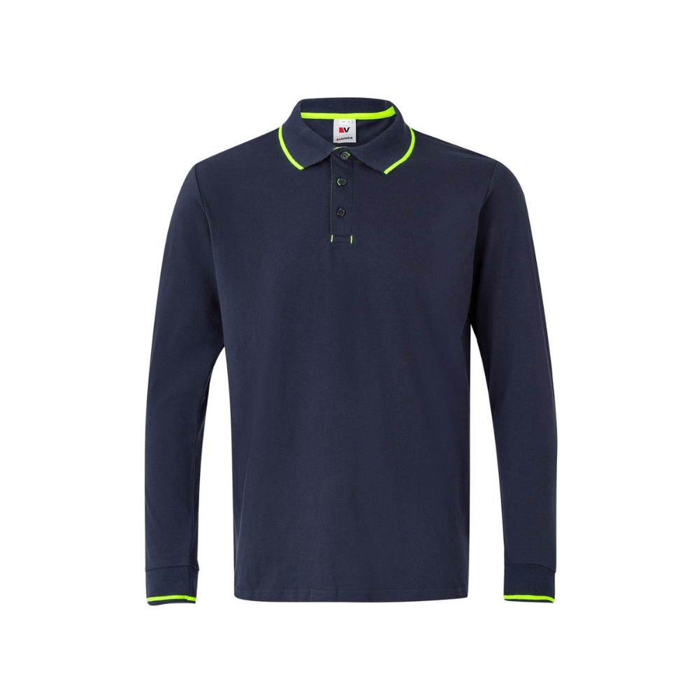 105515 VELILLA - Polo bicolor manga larga