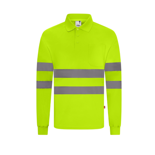 [6162] 305511 VELILLA - Polo manga larga (AMARILLO FLÚOR, S)