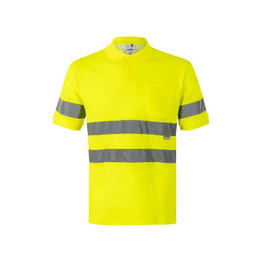 [6178] 305512 VELILLA - Polo algodón manga corta (AMARILLO FLÚOR, S)
