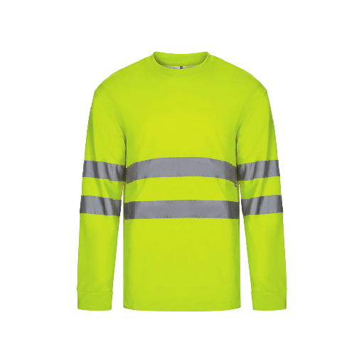 [6520] 305604 VELILLA - Camiseta técnica manga larga (AMARILLO FLÚOR, S)