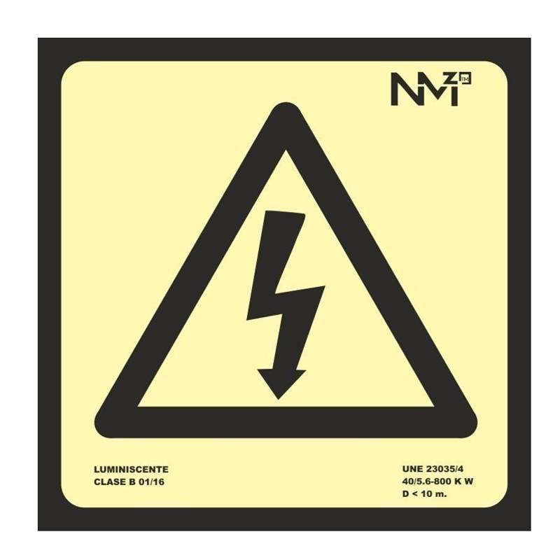 B0A130 NORMALUZ - SEÑAL RIESGO ELECTRICO PVC 0,7mm Clase B 210X210mm