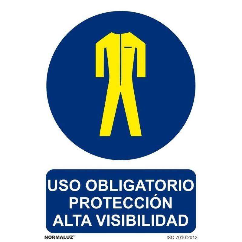RD20070 NORMALUZ - SEÑAL OBLIGATORIO ROPA ALTA VISIBILIDAD PVC 0,7mm 210X300mm