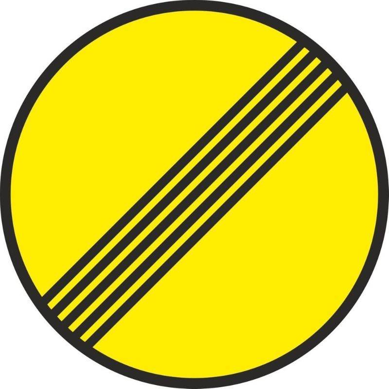 V10021 NORMALUZ - SEÑAL VIAL METALICA FIN DE PROHIBICION