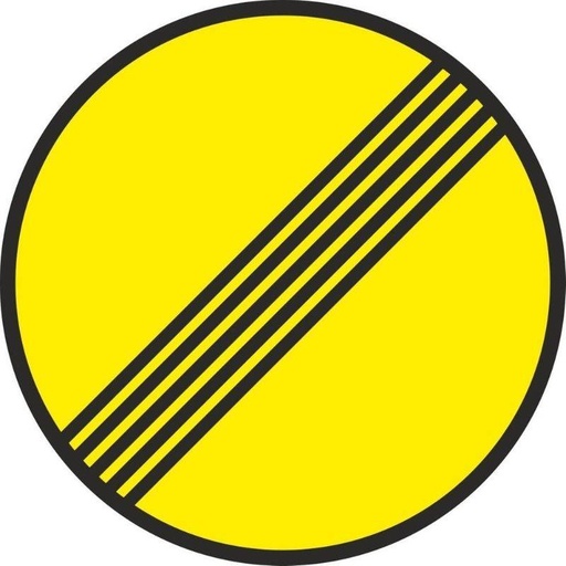 [00119772] V10021 NORMALUZ - SEÑAL VIAL METALICA FIN DE PROHIBICION