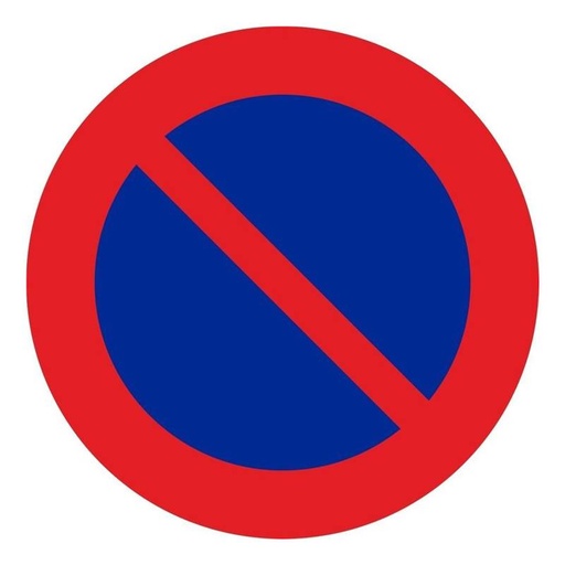 [00119785] V10041 NORMALUZ - SEÑAL VIAL METALICA PROHIBIDOAPARCAR 500mm