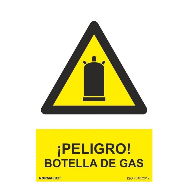RD30031 NORMALUZ - SEÑAL PELIGRO BOTELLA DE GAS PVC 0,7mm 210X300mm