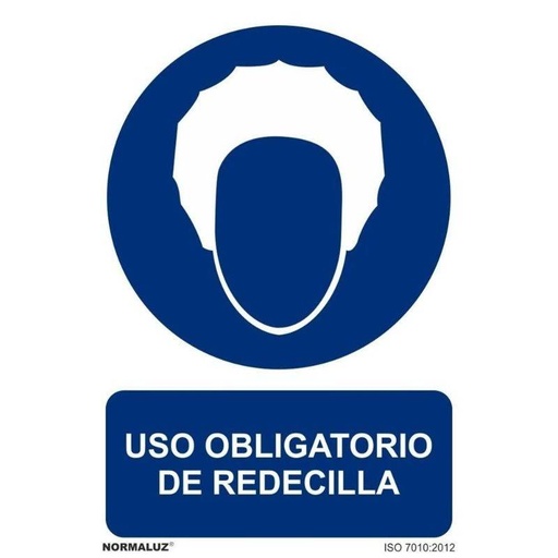 [00120374] RD20031 NORMALUZ - SEÑAL OBLIGATORIO REDECILLA PVC 0,7mm 210X300mm