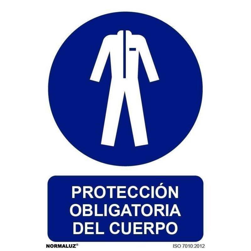 RD20012 NORMALUZ - SEÑAL PROTECCION OBLIG DEL CUERPO PVC 0,7mm 210X300mm