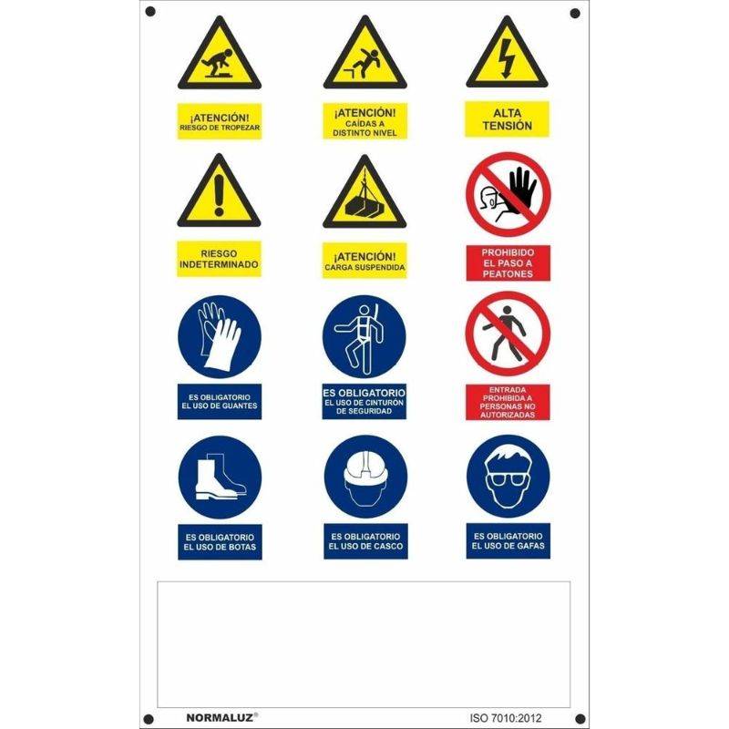 RD23000 NORMALUZ - CARTEL MULTIPLE VERTICAL PVC 0,4mm 500X900mm