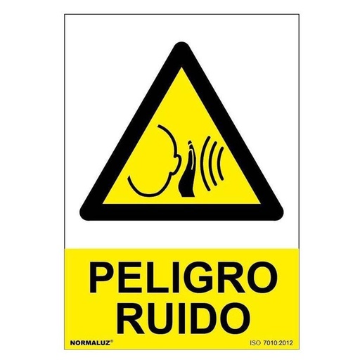 [00120943] RD30012 NORMALUZ - SEÑAL PELIGRO RUIDO PVC 0,7mm 210X300mm