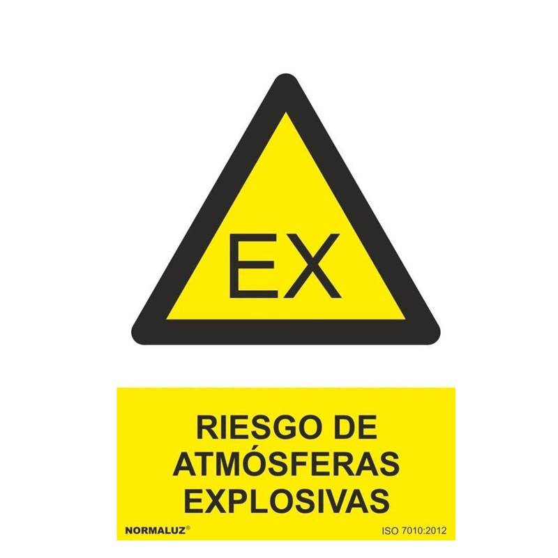 RD30027 NORMALUZ - SEÑAL PELIGRO ATMOSFERAS EXPLOSIVAS PVC 0,7mm 210X300mm