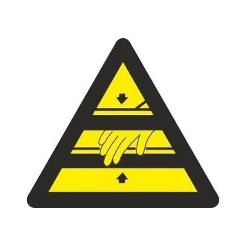 RD38611 NORMALUZ - ADH TRIANGULAR PELIGRO ATENCION MANOS 90mm LADO