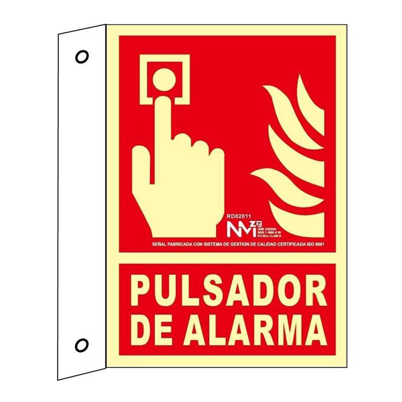 B02011 NORMALUZ - BANDEROLA PULSADOR PVC 0,7mm Clase B 210X300mm
