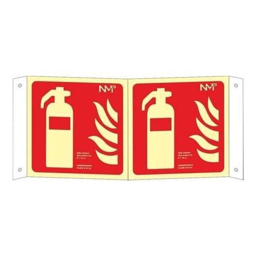 [00118912] B06001 NORMALUZ - PANORAMICA EXTINTOR PVC 0,7mm Clase B 420X420mm