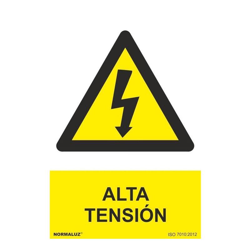 RD30022 NORMALUZ - SEÑAL PELIGRO ALTA TENSION PVC 0,7mm 210X300mm