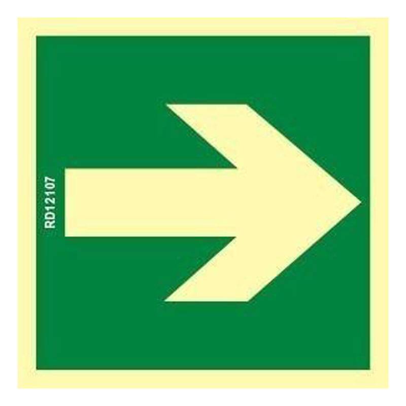 B10100 NORMALUZ - SEÑAL FLECHA BIDIRECCIONAL PVC 0,7mm Clase B DISTANCIA DE VISION 10M
