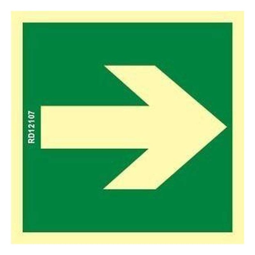 [00119141] B10100 NORMALUZ - SEÑAL FLECHA BIDIRECCIONAL PVC 0,7mm Clase B DISTANCIA DE VISION 10M