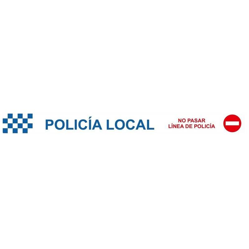 RD80212 NORMALUZ - CINTA POLICIA LOCAL 75mm  200mts  0,05mm