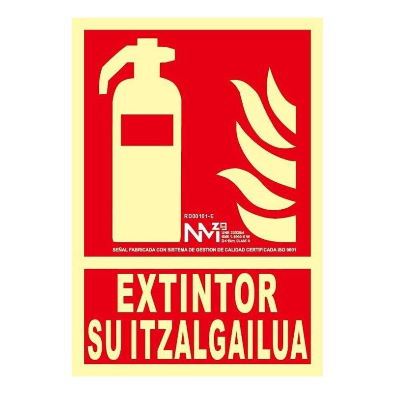 B00101-E NORMALUZ - S.EXTINTOR SU ITZALGAILUA 210X300 C.B