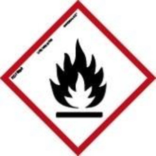 [00122101] RD47000 NORMALUZ - SEÑAL PRODUCTO QUIMICO INFLAMABLE PVC 0,7mm 300X300mm