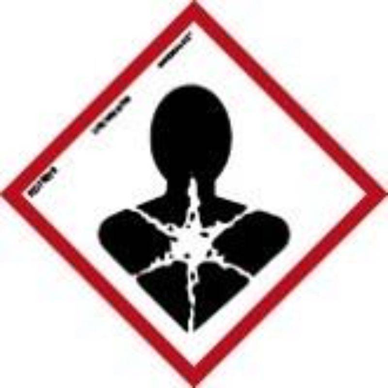 RD47079 NORMALUZ - SEÑAL PRODUCTO QUIMICO PELIGROSO DE ASPIRAR PVC 0,7mm 300X300mm