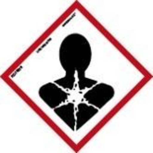 [00122109] RD47079 NORMALUZ - SEÑAL PRODUCTO QUIMICO PELIGROSO DE ASPIRAR PVC 0,7mm 300X300mm
