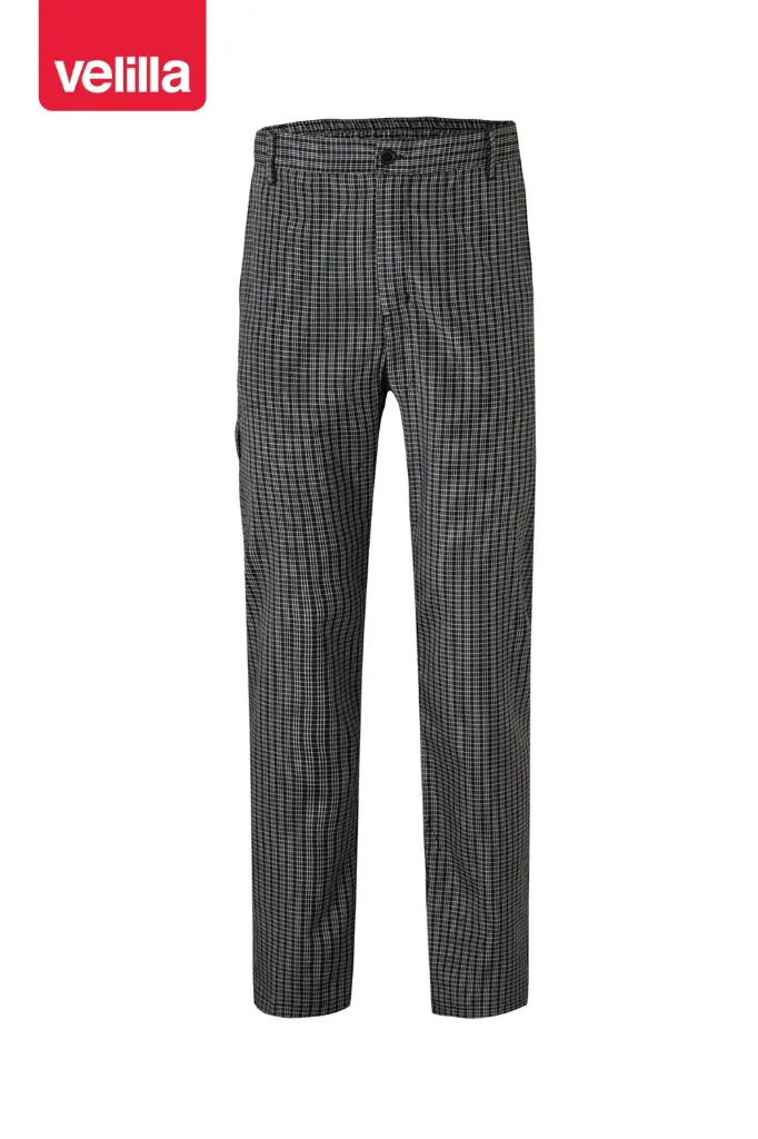 403008 VELILLA - Pantalón de cocina cuadros multibolsillos