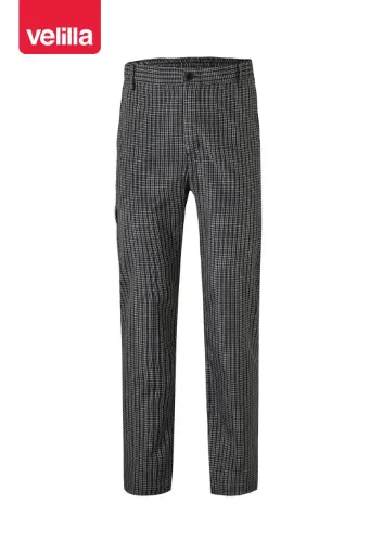 [7839] 403008 VELILLA - Pantalón de cocina cuadros multibolsillos (S)