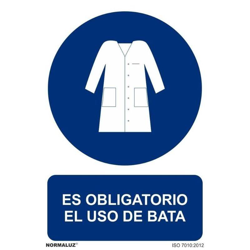 RD20052 NORMALUZ - SEÑAL OBLIGATORIO BATA PVC 0,7mm 210X300mm