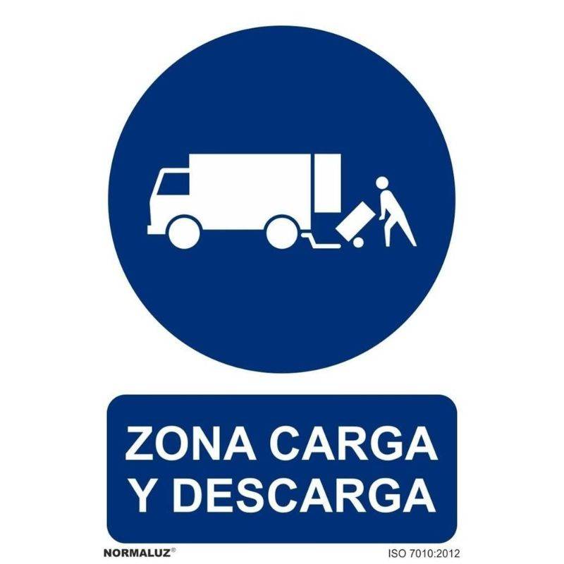 RD20058 NORMALUZ - SEÑAL ZONA CARGA/DESCARGA PVC 0,7mm 210X300mm