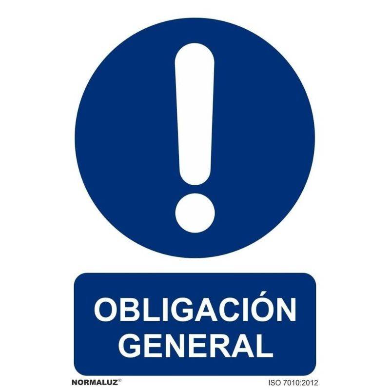 RD20059 NORMALUZ - SEÑAL OBLIGACION GENERAL PVC 0,7mm 210X300mm
