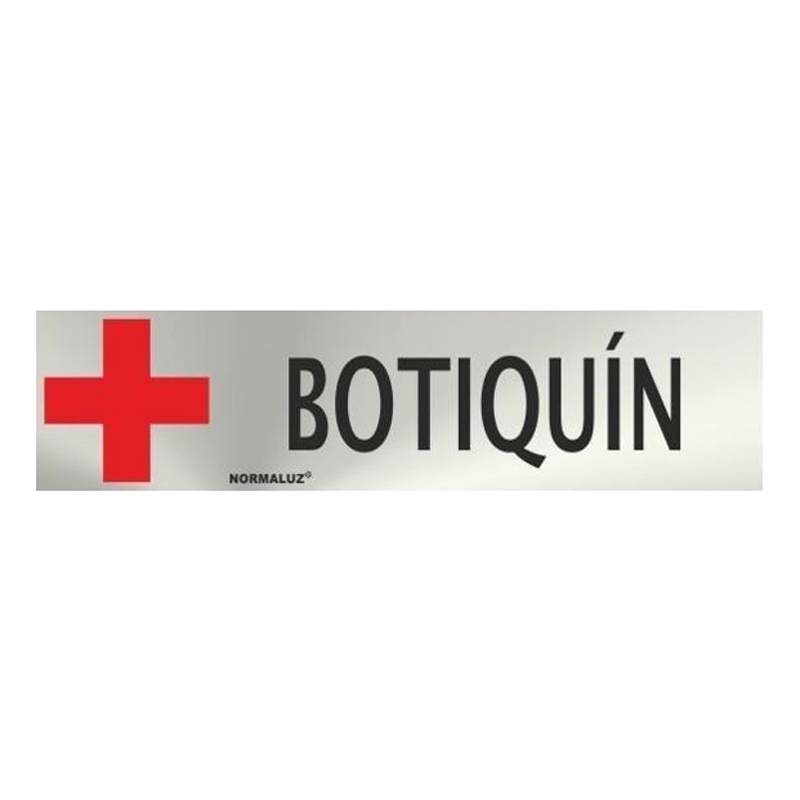 RD707022 NORMALUZ - SEÑAL INOX BOTIQUIN 200X50mm