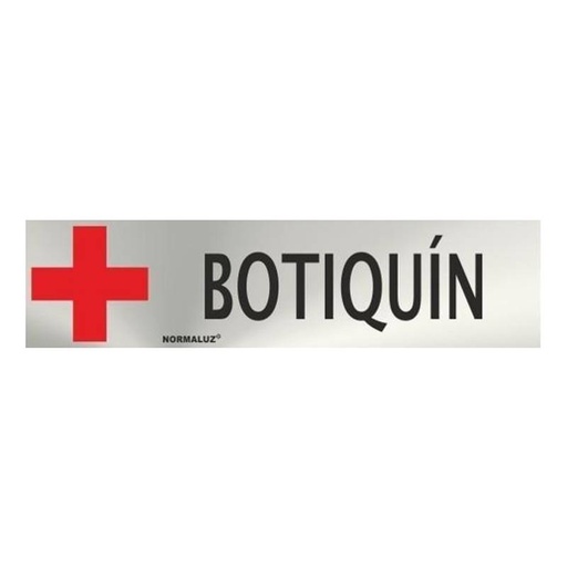 [00119869] RD707022 NORMALUZ - SEÑAL INOX BOTIQUIN 200X50mm