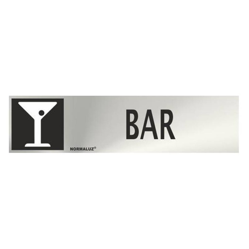 [00119864] RD707017 NORMALUZ - SEÑAL INOX BAR 200X50mm