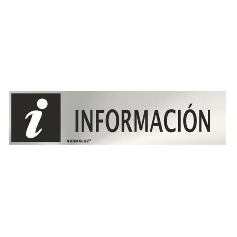 RD707006 NORMALUZ - SEÑAL INOX INFORMACION 200X50mm