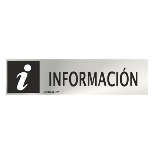[00119854] RD707006 NORMALUZ - SEÑAL INOX INFORMACION 200X50mm