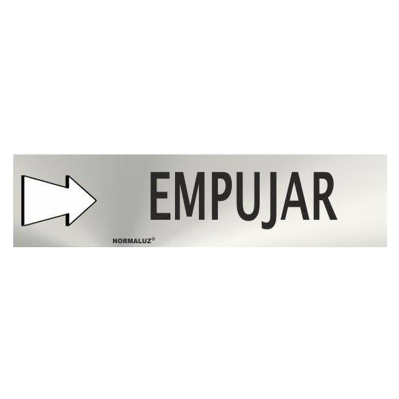 RD707040 NORMALUZ - SEÑAL INOX EMPUJAR 200X50mm