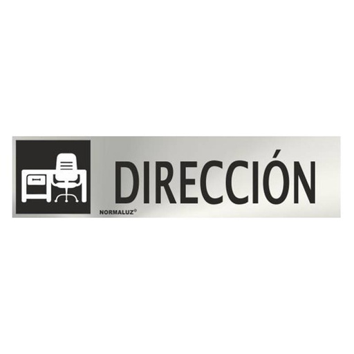 [00119886] RD707043 NORMALUZ - SEÑAL INOX DIRECCION 200X50mm