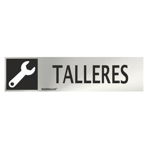 [00119862] RD707014 NORMALUZ - SEÑAL INOX TALLERES 200X50mm