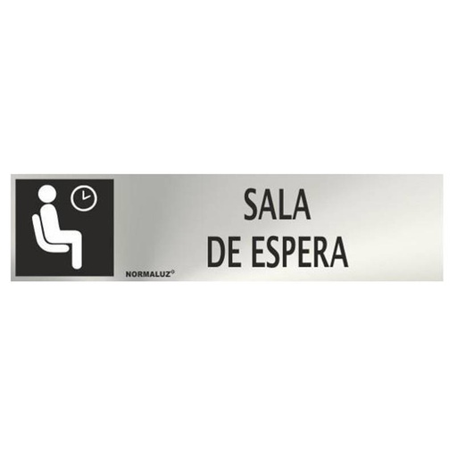 [00119891] RD707048 NORMALUZ - SEÑAL INOX SALA DE ESPERA 200X50mm