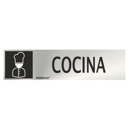 [00119893] RD707050 NORMALUZ - SEÑAL INOX COCINA 200X50mm