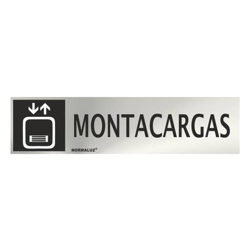 [00119860] RD707012 NORMALUZ - SEÑAL INOX MONTACARGAS 200X50mm