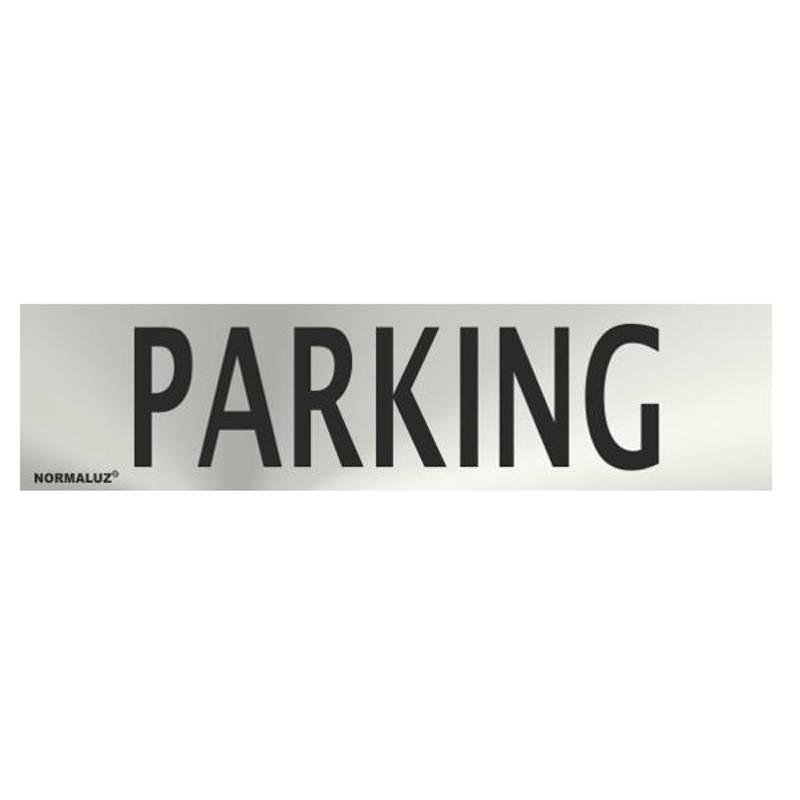 RD707065 NORMALUZ - SEÑAL INOX PARKING 200X50mm