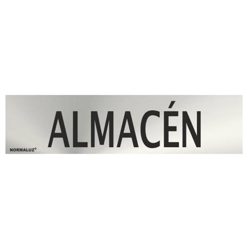 RD707066 NORMALUZ - SEÑAL INOX ALMACEN 200X50mm