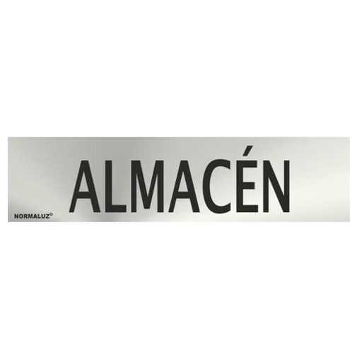 [00119909] RD707066 NORMALUZ - SEÑAL INOX ALMACEN 200X50mm